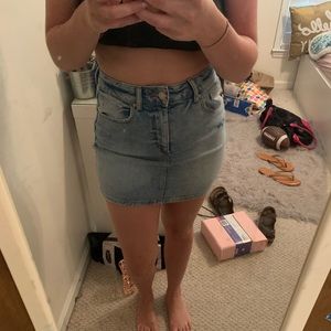 GARAGE jean skirt
